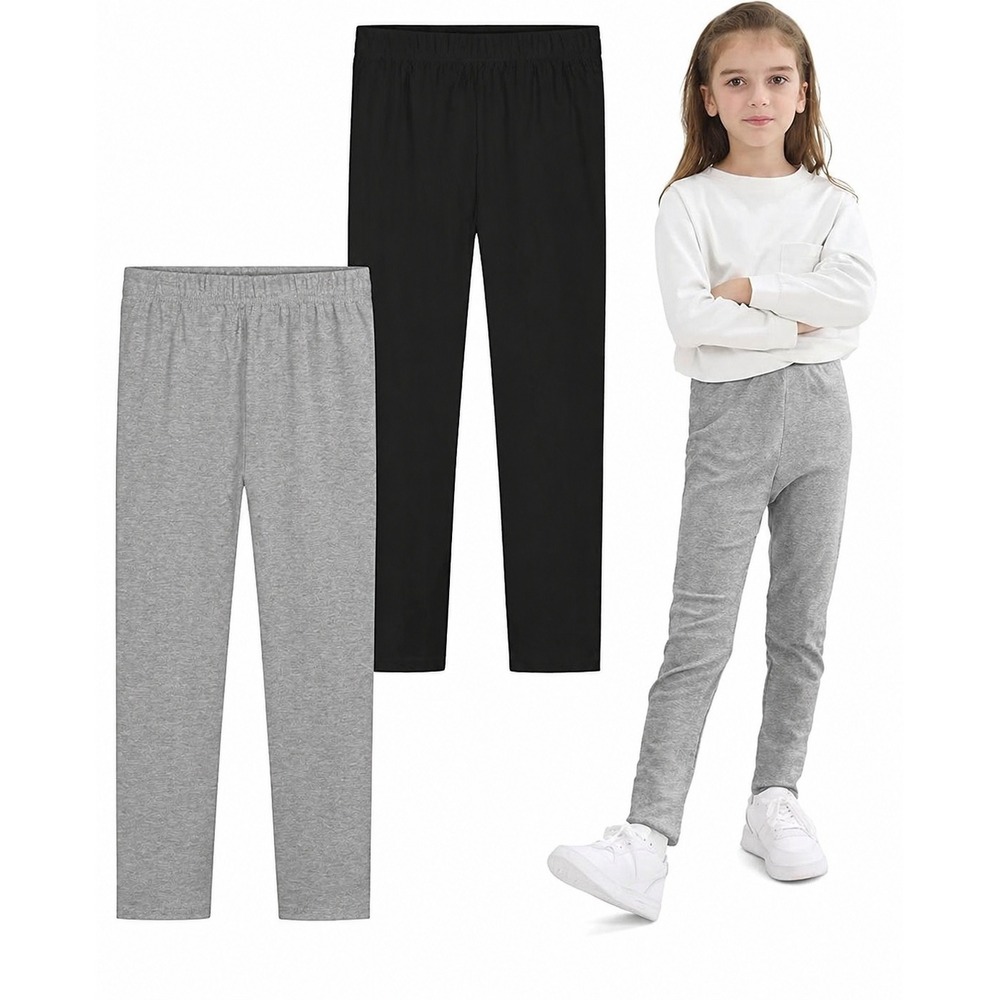 Resinta 2 Pack Girls 4T Leggings Cotton Full Length Leggings‎ Soft Comfortable